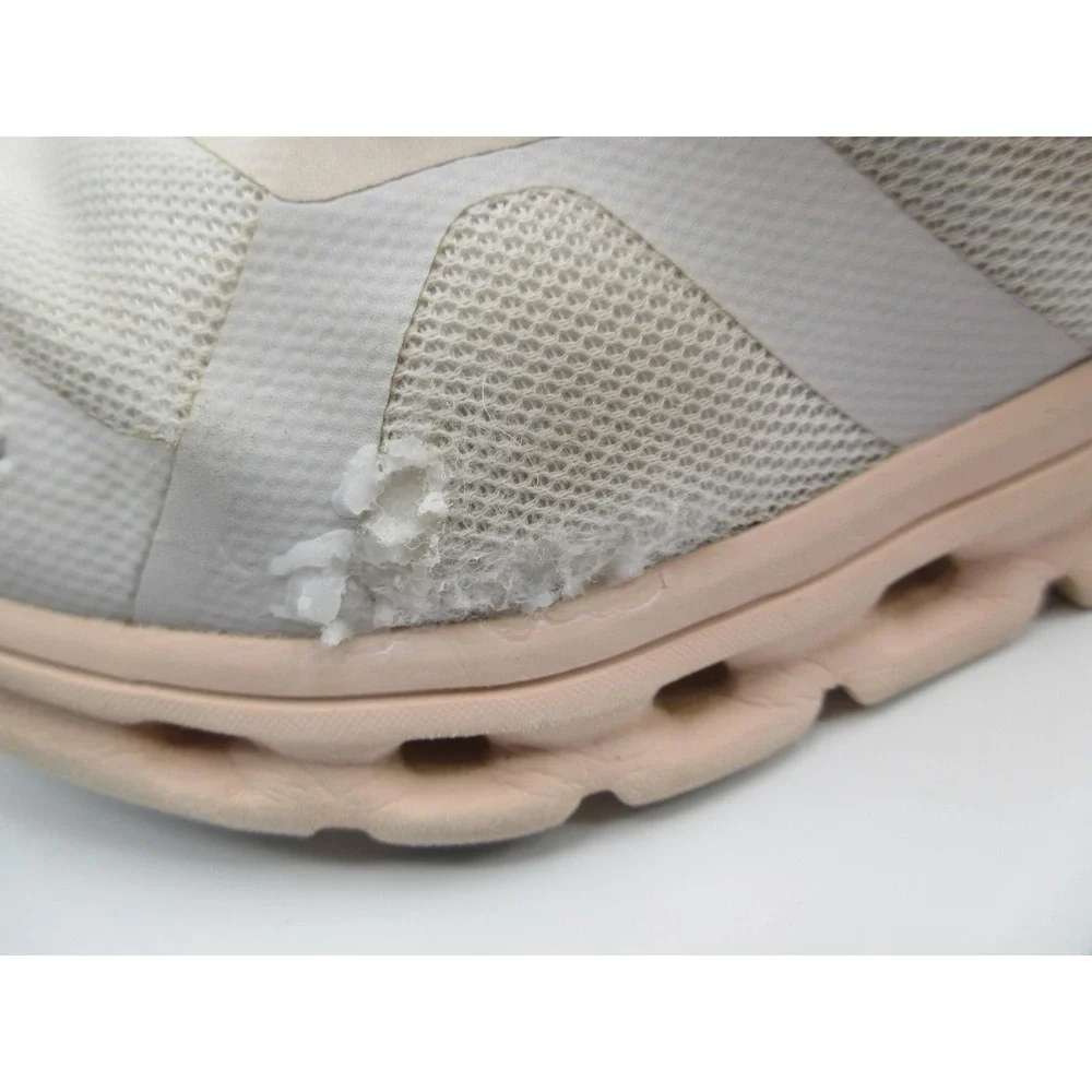 On CloudRunning Shoes Womens Size 8 Beige Gray CloudTec Sneakers 46.98078